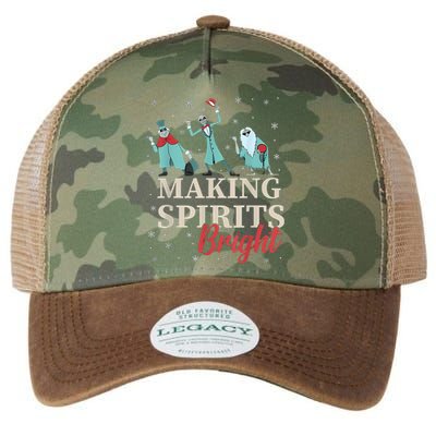 Making Spirits Bright Christmas Haunted Ghosts Legacy Tie Dye Trucker Hat