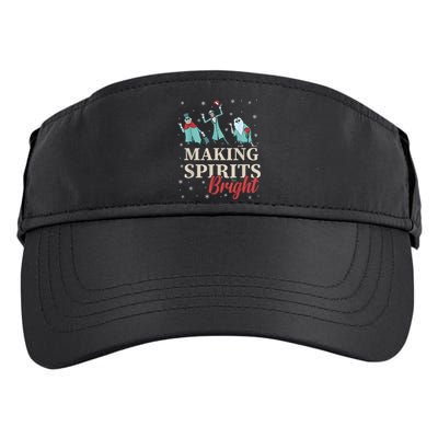 Making Spirits Bright Christmas Haunted Ghosts Adult Drive Performance Visor