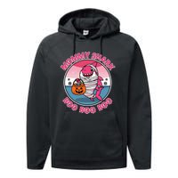 Mommy Shark Boo Boo Boo Funny Family Shark Halloween Performance Fleece Hoodie