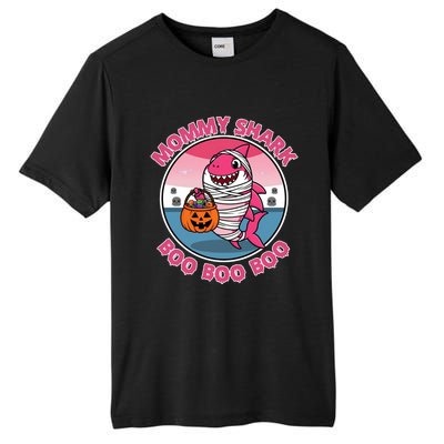 Mommy Shark Boo Boo Boo Funny Family Shark Halloween Tall Fusion ChromaSoft Performance T-Shirt