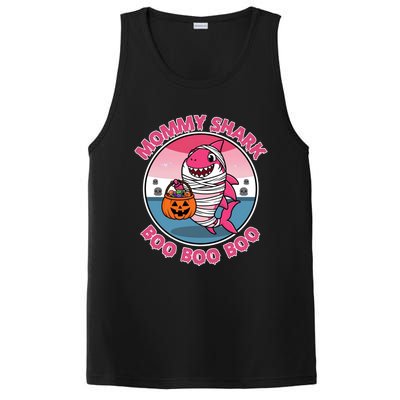 Mommy Shark Boo Boo Boo Funny Family Shark Halloween PosiCharge Competitor Tank