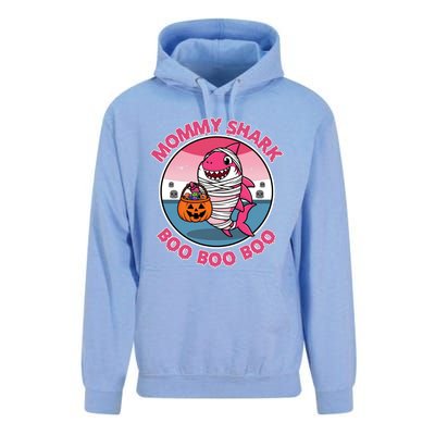 Mommy Shark Boo Boo Boo Funny Family Shark Halloween Unisex Surf Hoodie