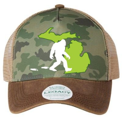 Michigan State Bigfoot Hunter Gift Great Gift Legacy Tie Dye Trucker Hat