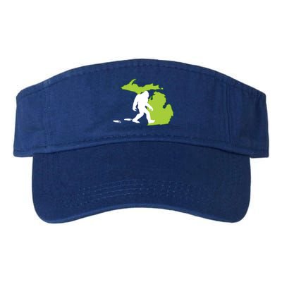 Michigan State Bigfoot Hunter Gift Great Gift Valucap Bio-Washed Visor