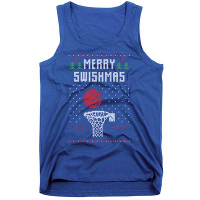 Merry Swishmas Basketball Ugly Christmas Sweaters Great Gift Tank Top