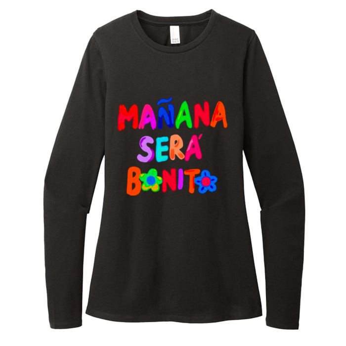 Manana Sera Bonito Funny Saying Womens CVC Long Sleeve Shirt