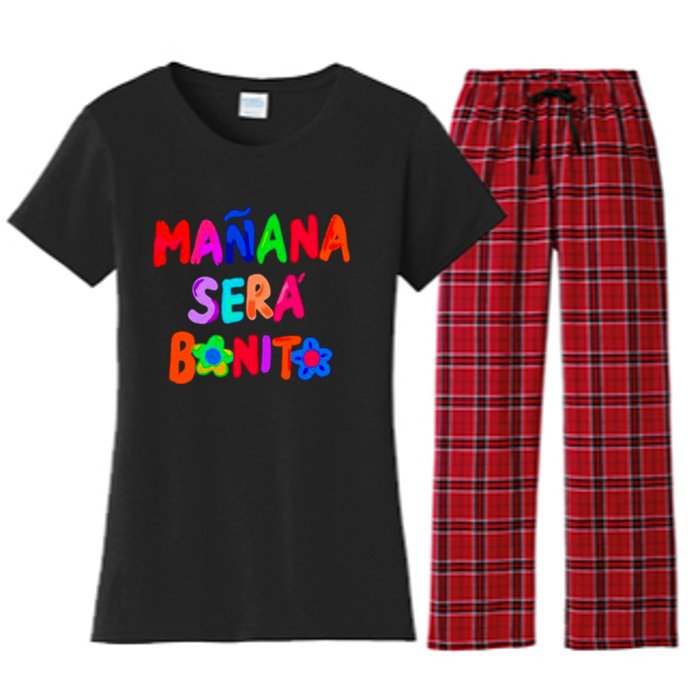 Manana Sera Bonito Funny Saying Women's Flannel Pajama Set