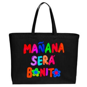 Manana Sera Bonito Funny Saying Cotton Canvas Jumbo Tote