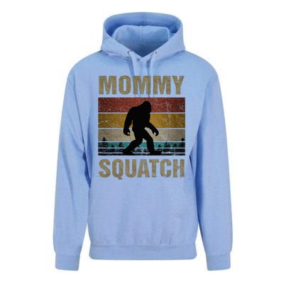 Mommy Squatch Bigfoot Mommy Sasquatch Yeti Family Unisex Surf Hoodie