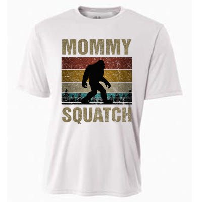 Mommy Squatch Bigfoot Mommy Sasquatch Yeti Family Cooling Performance Crew T-Shirt