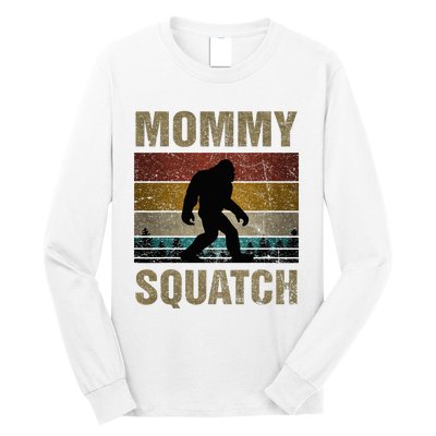 Mommy Squatch Bigfoot Mommy Sasquatch Yeti Family Long Sleeve Shirt