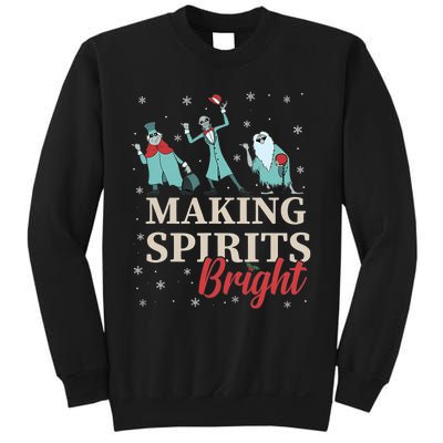 Making Spirits Bright Christmas Haunted Ghosts Sweatshirt