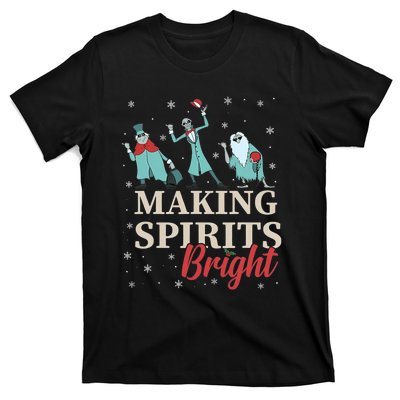 Making Spirits Bright Christmas Haunted Ghosts T-Shirt