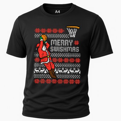 Merry Swishmas Basketball Ugly Christmas Xmas Performance Shirt