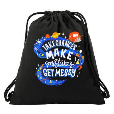 Magic School Bus Take Chances Make Mistakes Get Messy Drawstring Bag