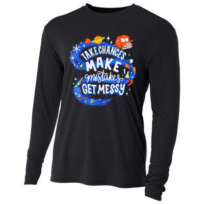 Magic School Bus Take Chances Make Mistakes Get Messy Cooling Performance Long Sleeve Crew