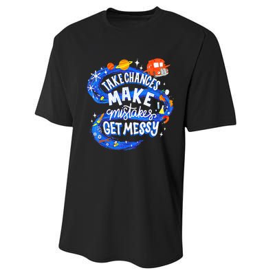 Magic School Bus Take Chances Make Mistakes Get Messy Performance Sprint T-Shirt