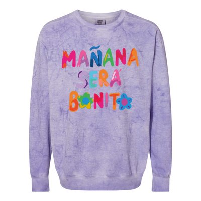 Manana Sera Bonito Colorful Festive Colorblast Crewneck Sweatshirt