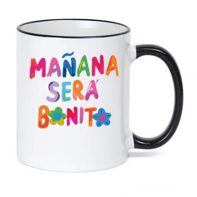 Manana Sera Bonito Colorful Festive 11oz Black Color Changing Mug