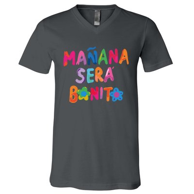 Manana Sera Bonito Colorful Festive V-Neck T-Shirt