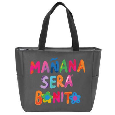 Manana Sera Bonito Colorful Festive Zip Tote Bag