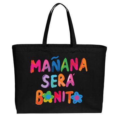 Manana Sera Bonito Colorful Festive Cotton Canvas Jumbo Tote