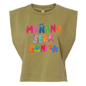 Manana Sera Bonito Colorful Festive Garment-Dyed Women's Muscle Tee