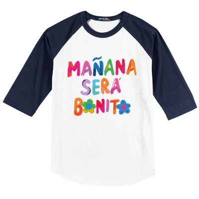 Manana Sera Bonito Colorful Festive Baseball Sleeve Shirt