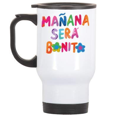 Manana Sera Bonito Colorful Festive Stainless Steel Travel Mug