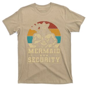 Mermaid Security Bday Costume Merman Birthday Party Outfit T-Shirt