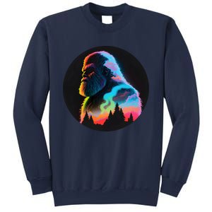 Mystical Sasquatch Bigfoot Colorful Sweatshirt