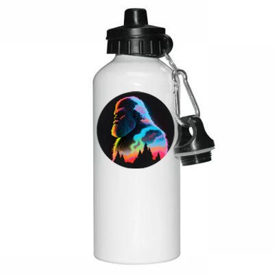 Mystical Sasquatch Bigfoot Colorful Aluminum Water Bottle