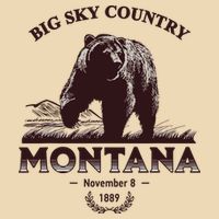 Montana State Big Sky Country Country Drawstring Bag