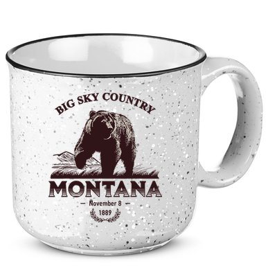 Montana State Big Sky Country Country 15oz Campfire Ceramic Mug