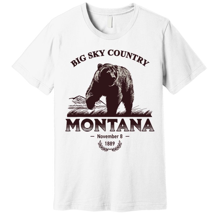Montana State Big Sky Country Country Premium T-Shirt