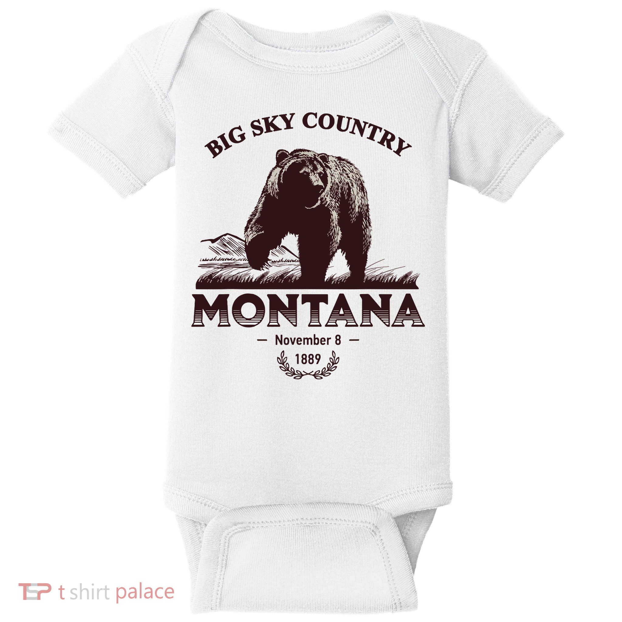 Montana State Big Sky Country Country Baby Bodysuit