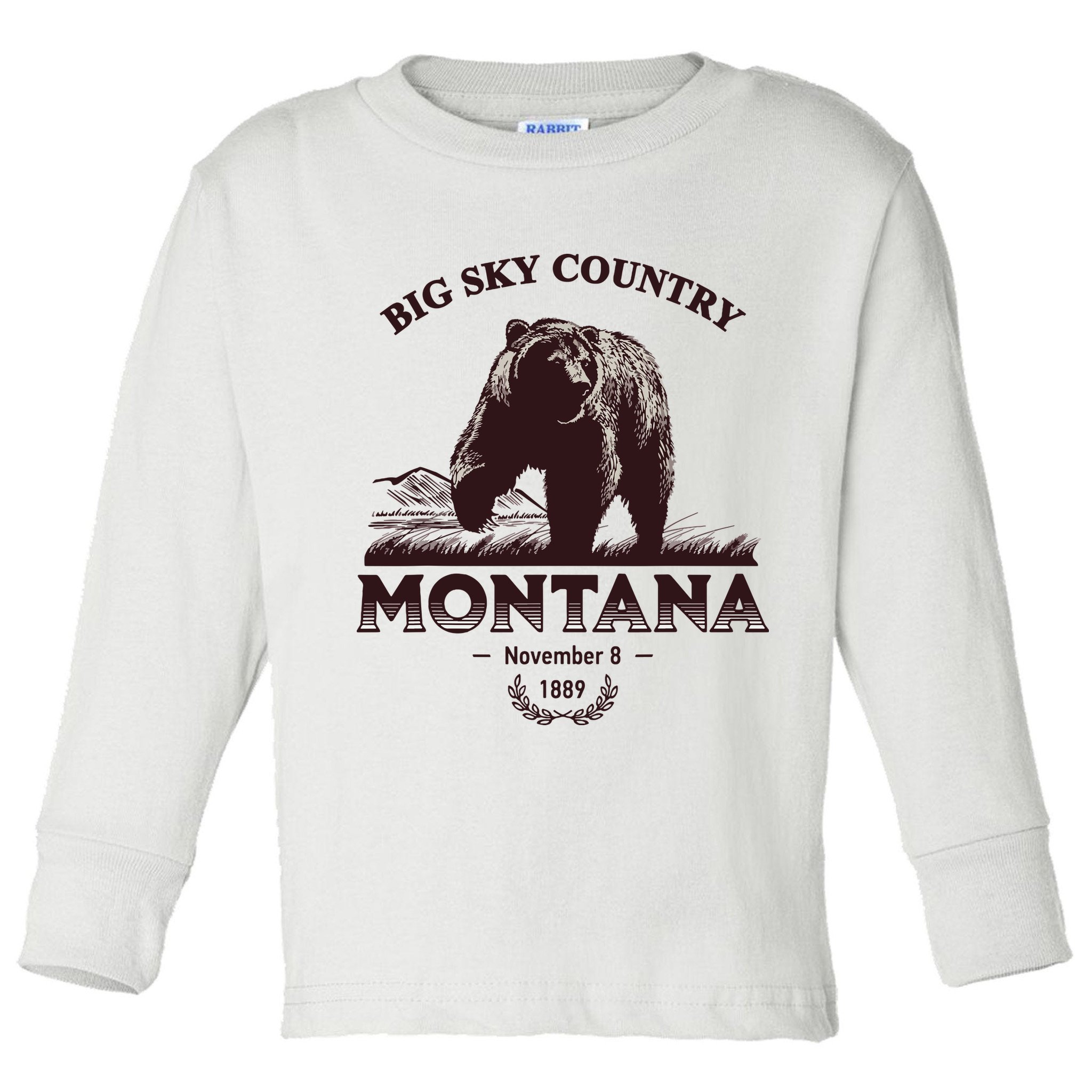 Montana State Big Sky Country Country Toddler Long Sleeve Shirt