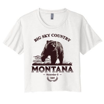Montana State Big Sky Country Country Crop Top