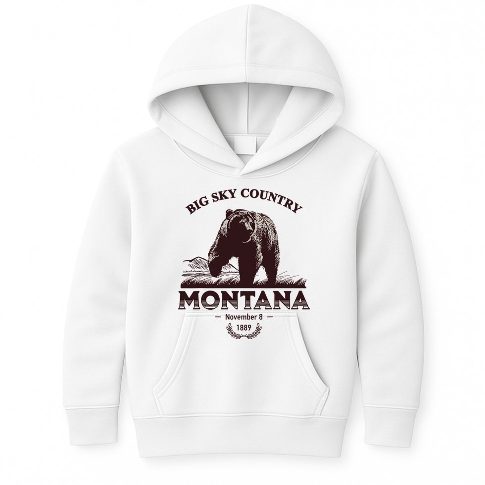 Montana State Big Sky Country Country Kids Hoodie