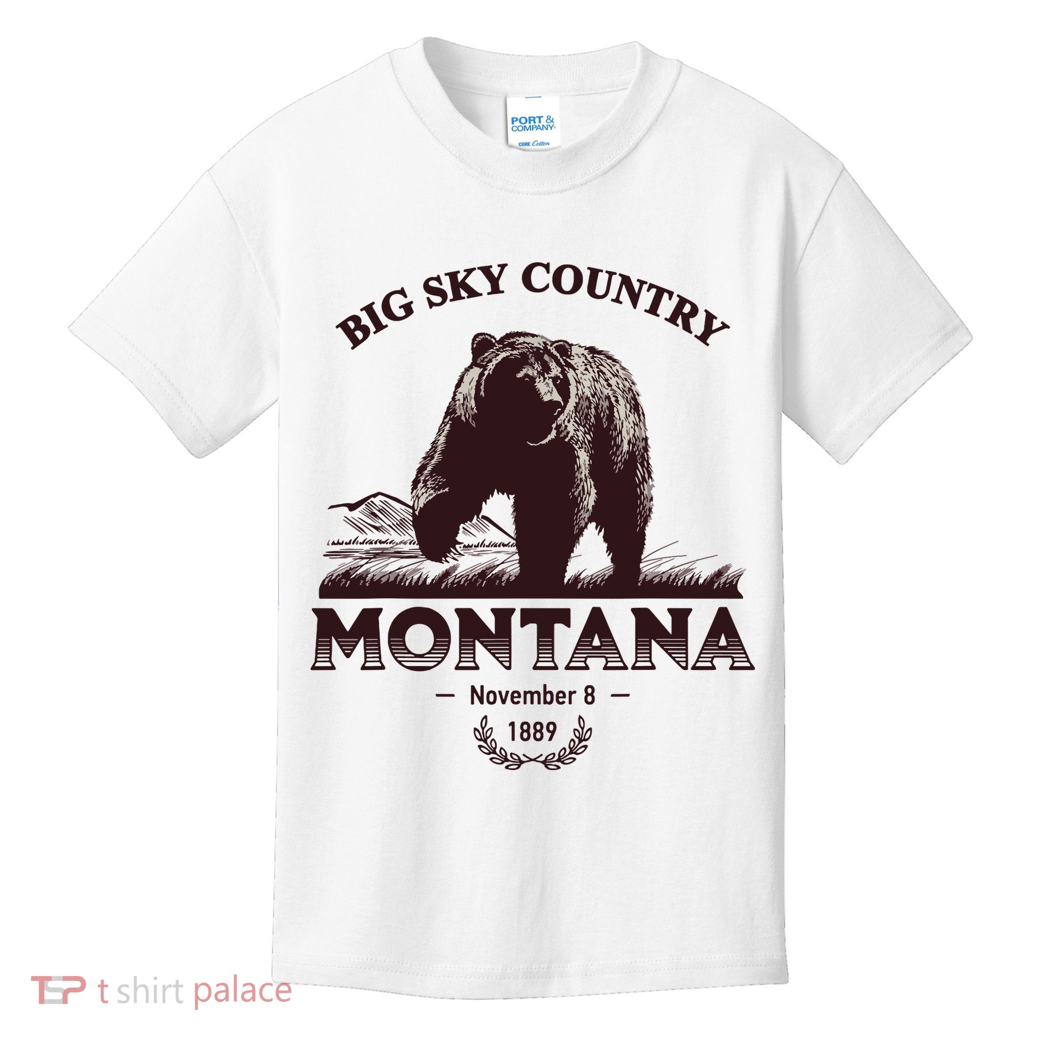 Montana State Big Sky Country Country Kids T-Shirt