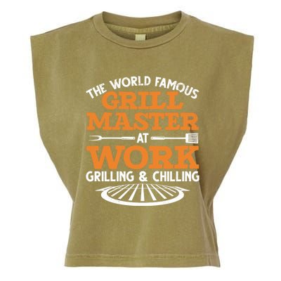 Meat Smoking Bbq Lovers Meat Bbq Grill Masters Dad Bbq Cute Gift Garment-Dyed Women's Muscle Tee