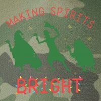 Making Spirits Bright Hitchhiking Ghosts Funny Christmas Legacy Tie Dye Trucker Hat