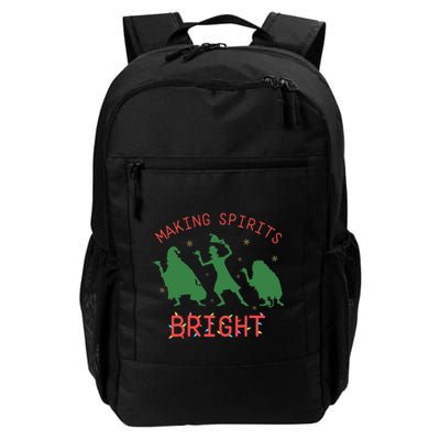 Making Spirits Bright Hitchhiking Ghosts Funny Christmas Backpack