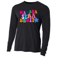 Manana Sera Bonito Words On Back Aesthetic Trendy Cooling Performance Long Sleeve Crew