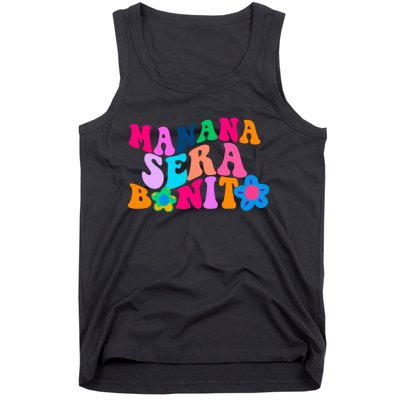 Manana Sera Bonito Words On Back Aesthetic Trendy Tank Top