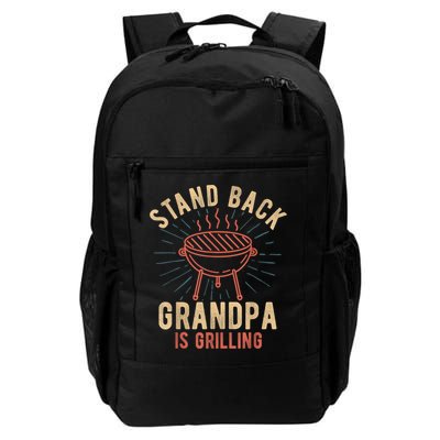 Mens Stand Back Grandpa Is Grilling Vintage For Him BBQ Fun Backpack