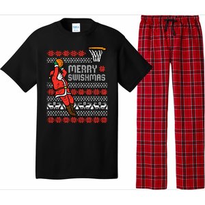 Merry Swishmas Basketball Ugly Christmas Xmas Pajama Set