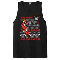 Merry Swishmas Basketball Ugly Christmas Xmas PosiCharge Competitor Tank