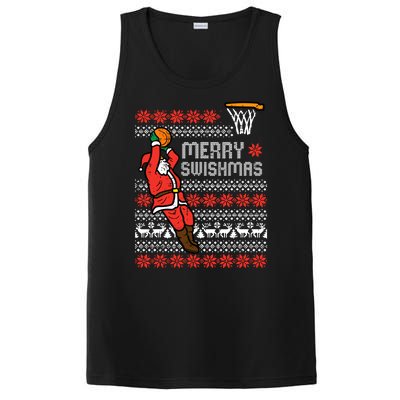 Merry Swishmas Basketball Ugly Christmas Xmas PosiCharge Competitor Tank