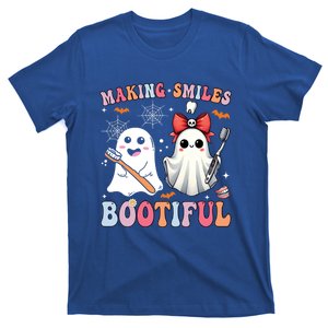 Making Smiles Bootiful Dentist Funny Halloween Ghost Dental Gift T-Shirt